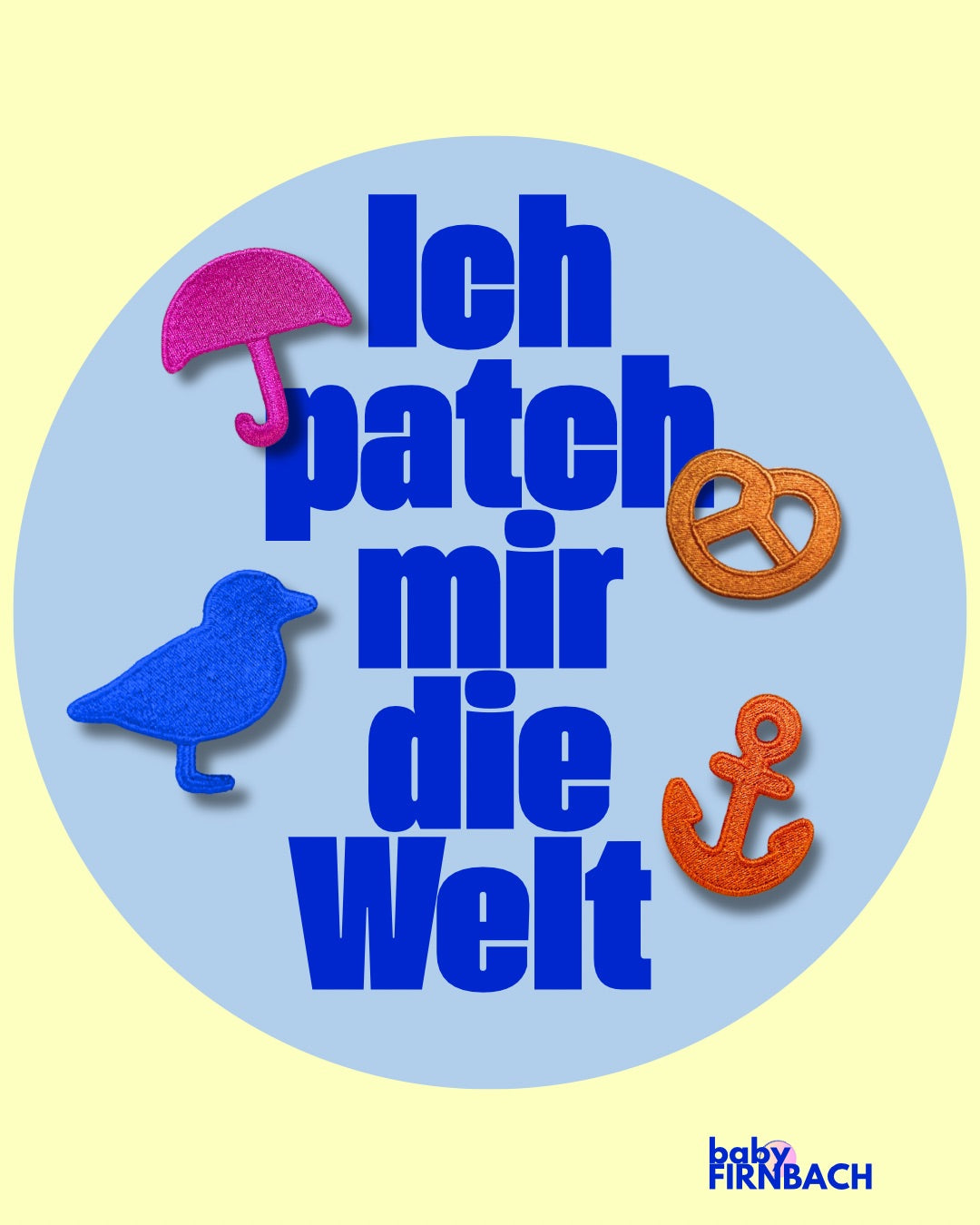 Bügelpatch Brezel